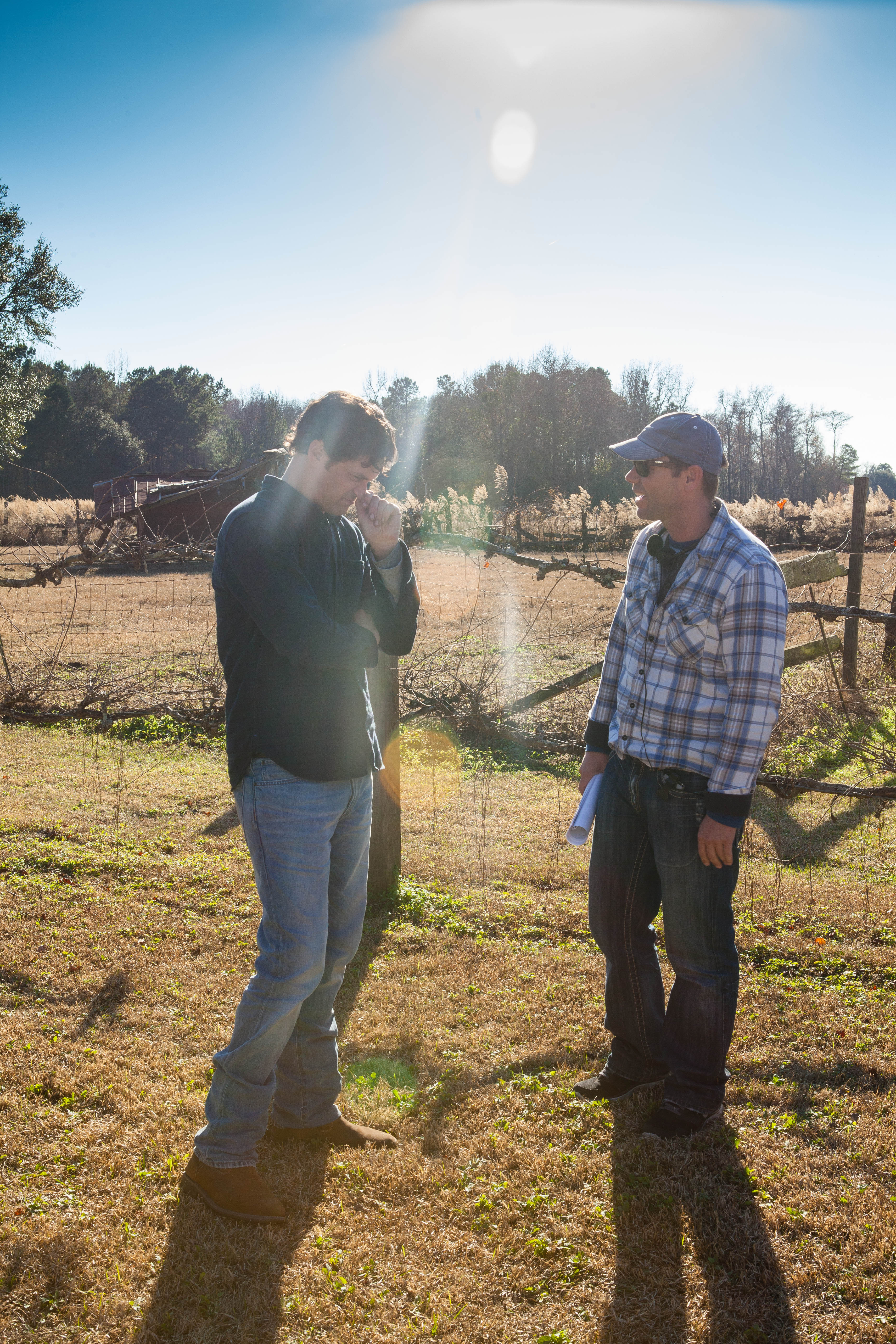 Tom Everett Scott and Randy LaHaye On the set of VANISHED