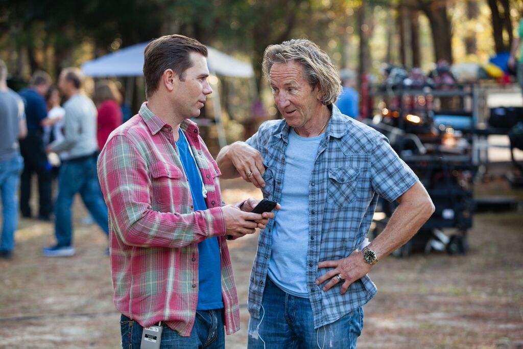 Randy LaHaye, Larry A. McLean On the set of VANISHED