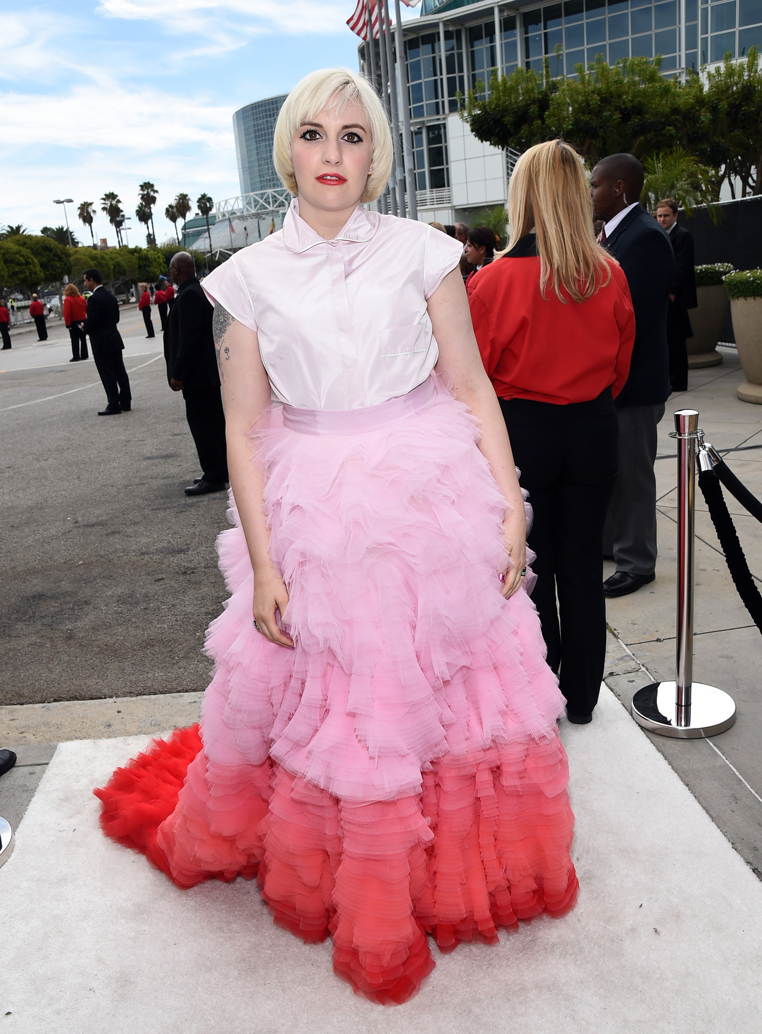 Lena Dunham at event of The 66th Primetime Emmy Awards (2014)