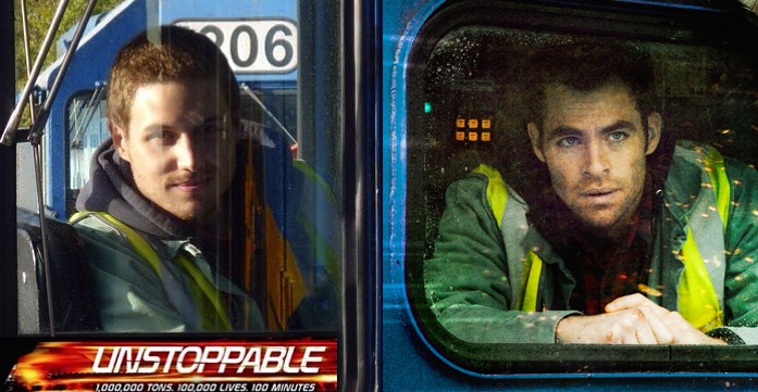 Doubling Chris Pine on Set of UNSTOPPABLE