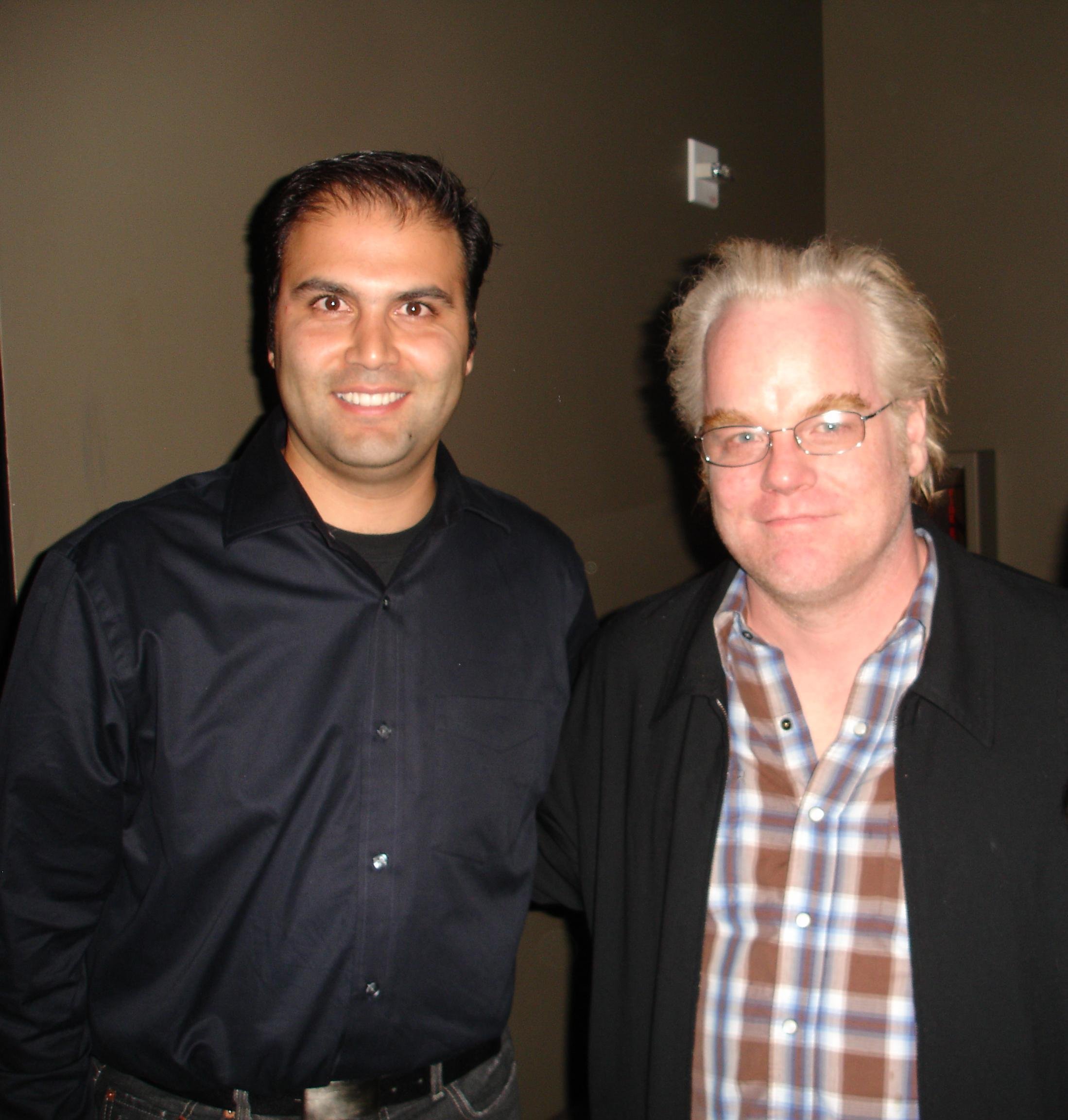 Hekmat Sadat and Philip Seymour Hoffman (Charlie Wilson's War)