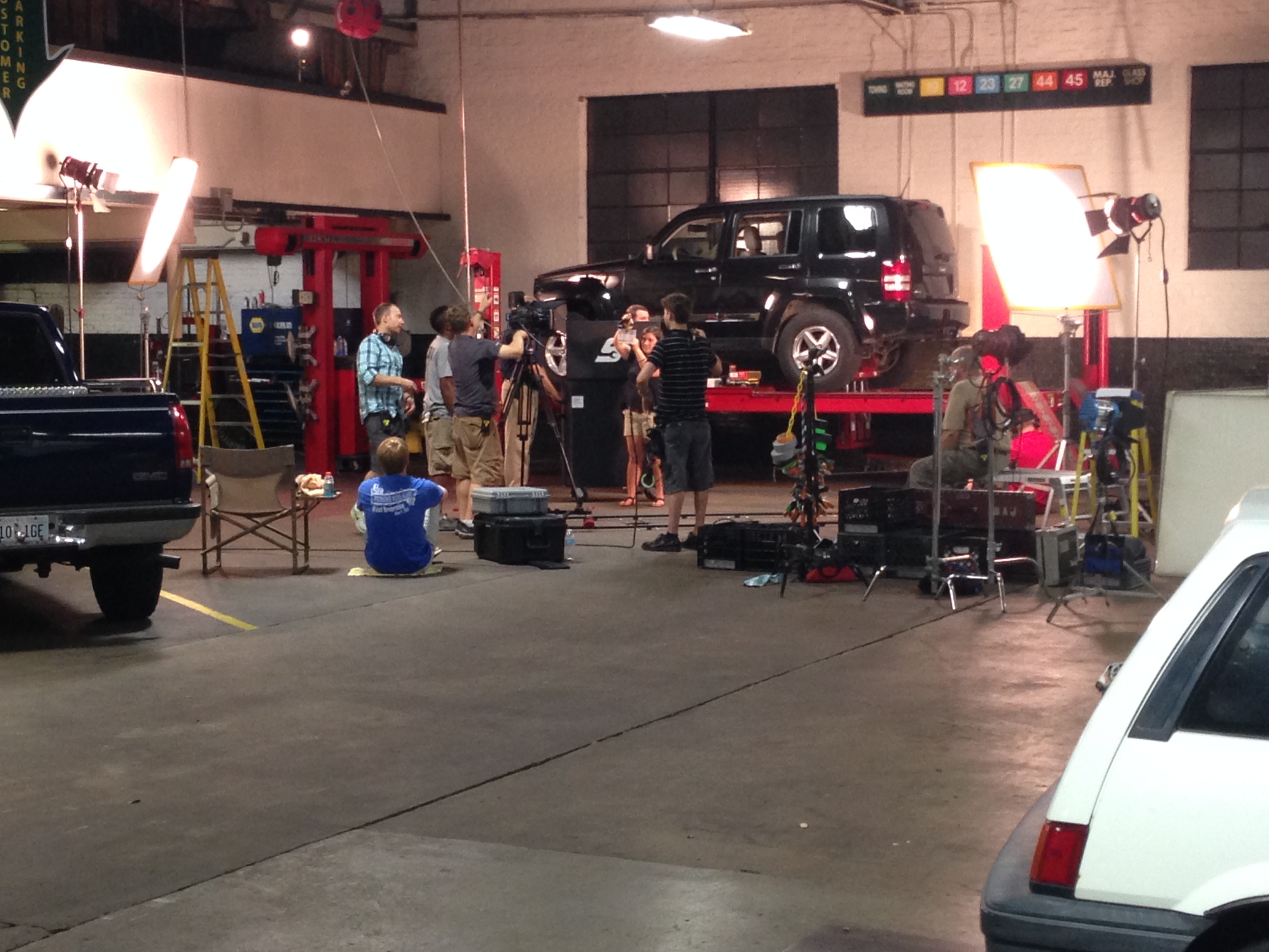 Lighting Designer with Rick Kelly of Indiegrip for C&C Automotive Repair Pilot for Syndication