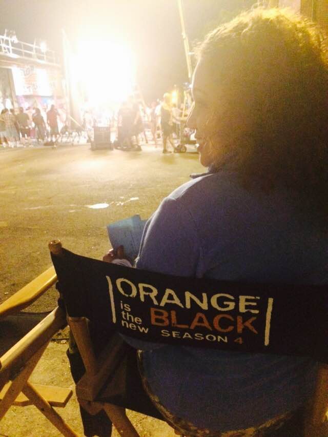 On the set of Orange is the New Black