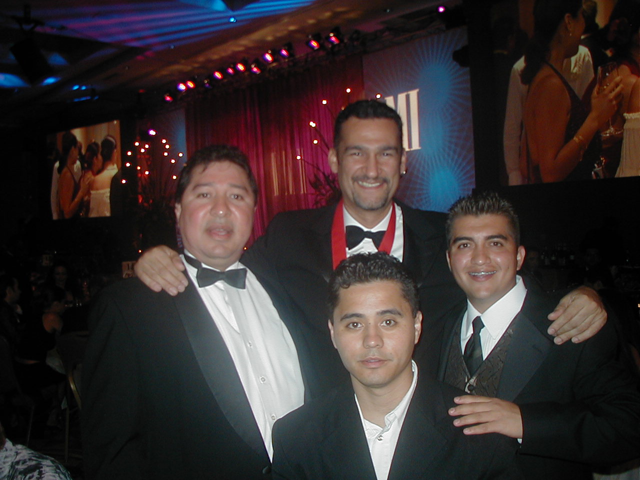 Latin BMI awards 2002. Abel Becerra, Geraldo Valenzuala, Quique Santander.
