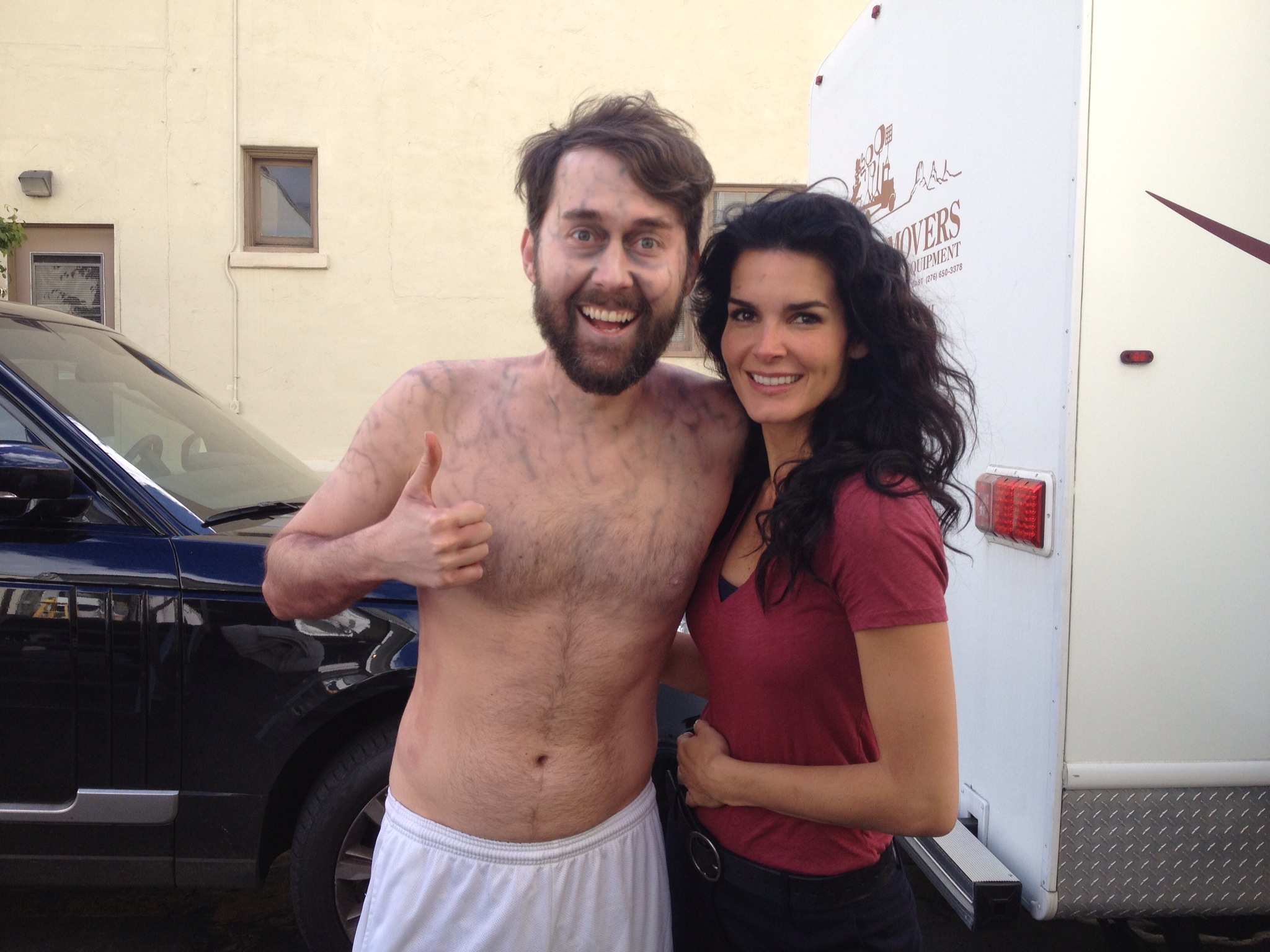 Hayes Hargrove and Angie Harmon on Rizzoli & Isles