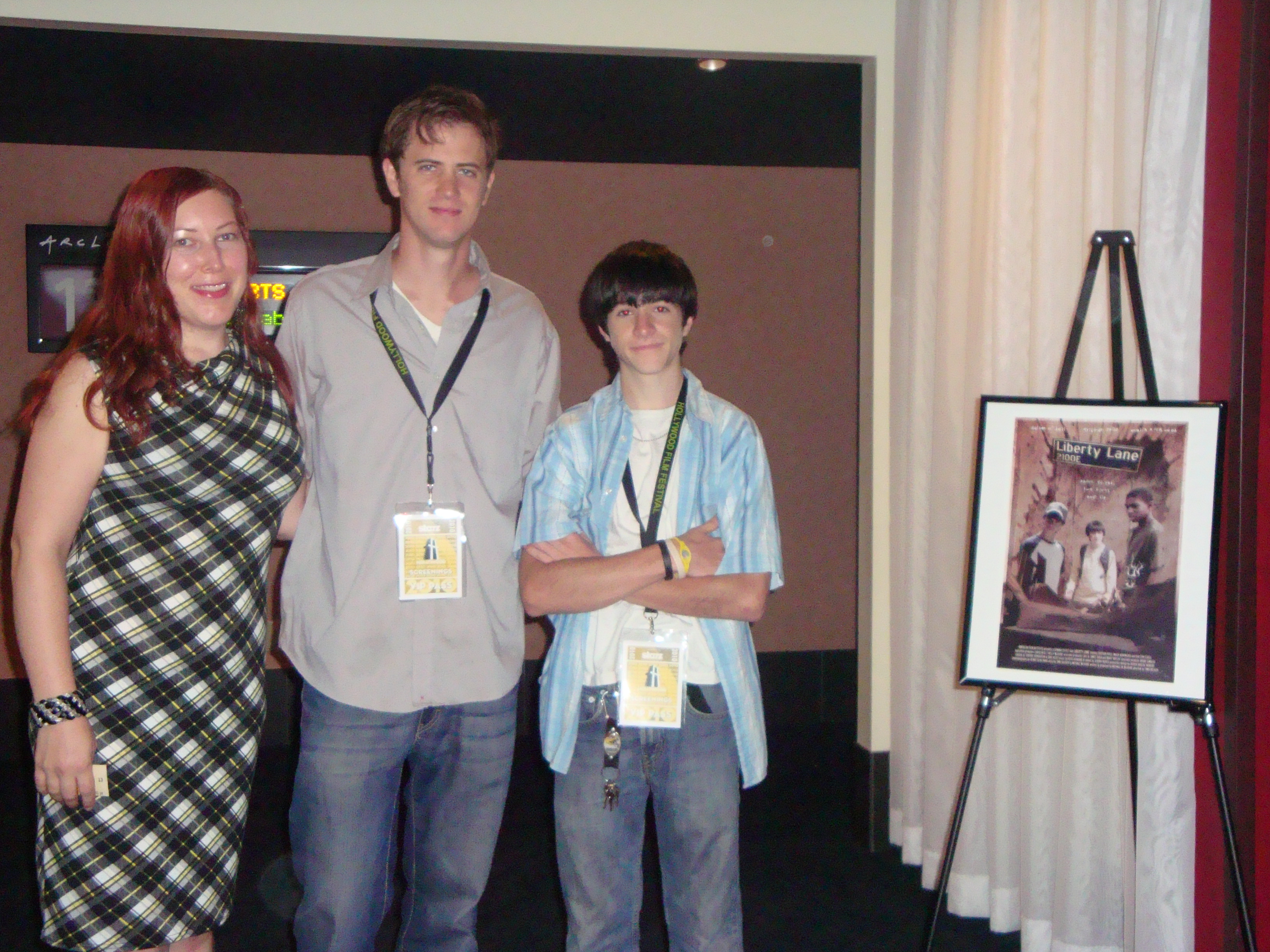 Tristan with Mike McGuire, Producer/Writer and Ashild M. Nordas, Production Designer Liberty Lane Hollywood Film Festival 2010