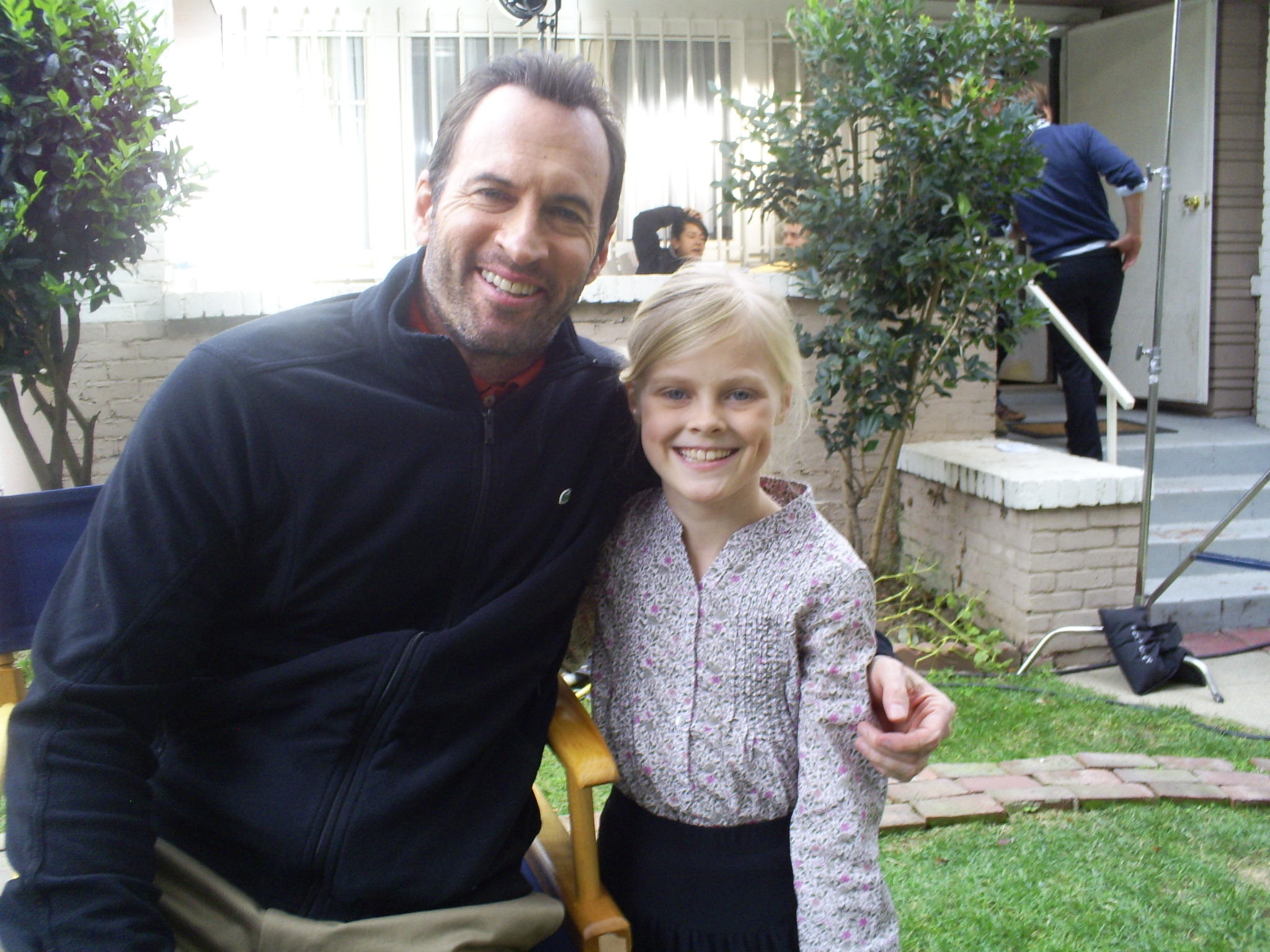 Harley and Scott Patterson on set of Meth Head
