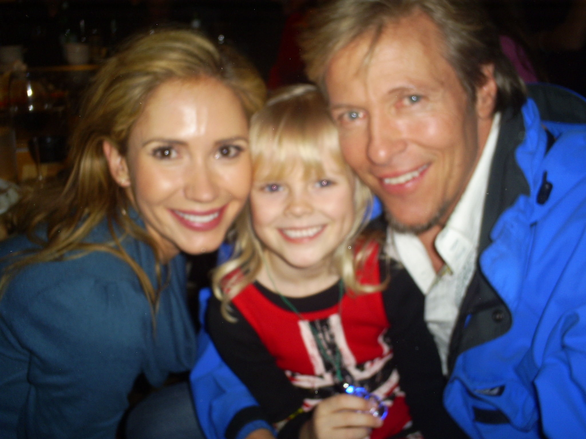 Harley, Jack Wagner and Ashley Jones at The Bold and The Beautiful's 2008 Christmas Party.