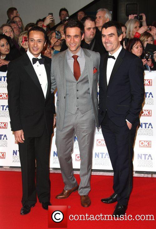 Rik Makarem attends National Television Awards 2012 with ITV co Stars.