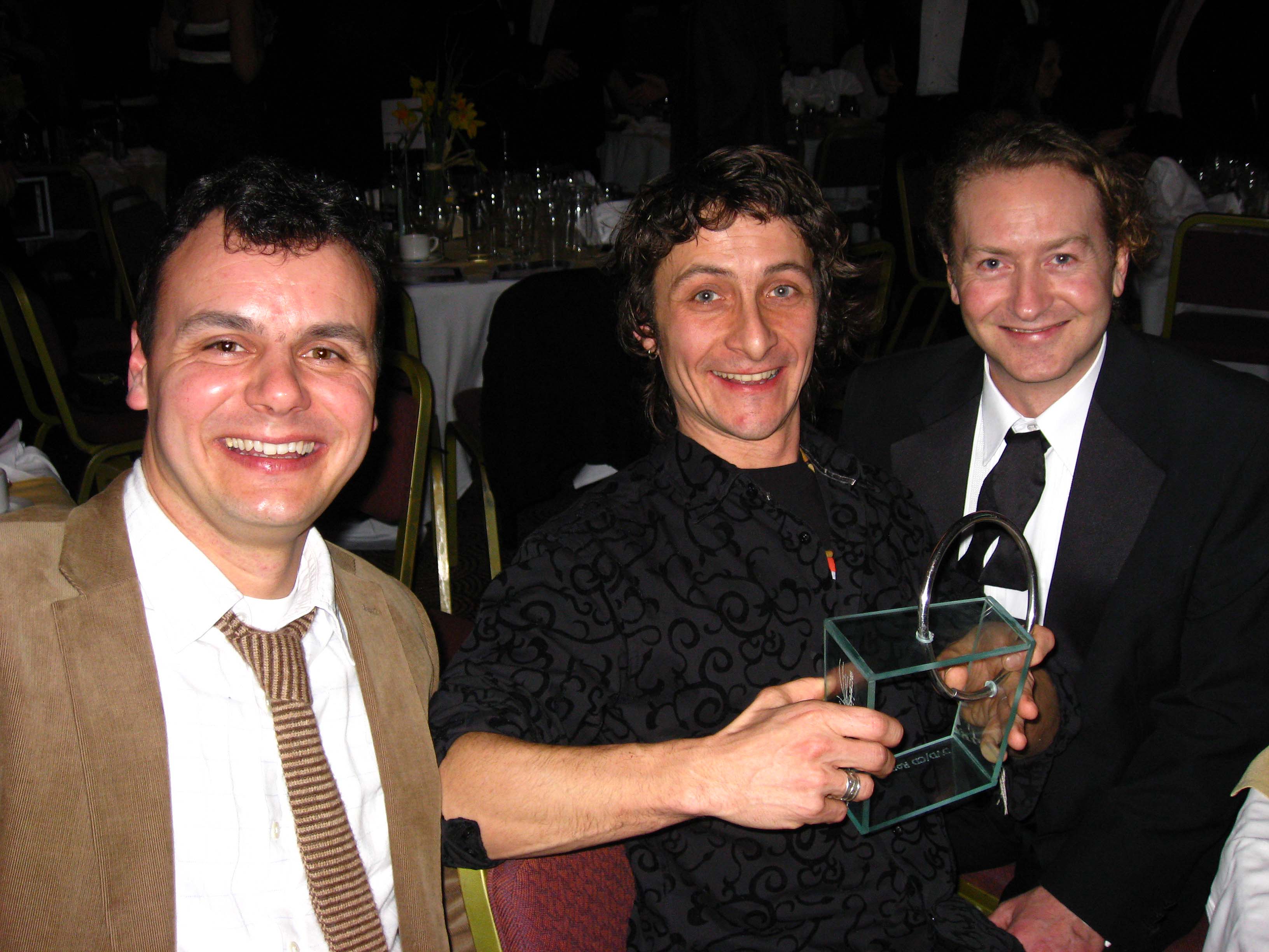 Winning Media Innovation Award for Think Tank project with Julian Vayne