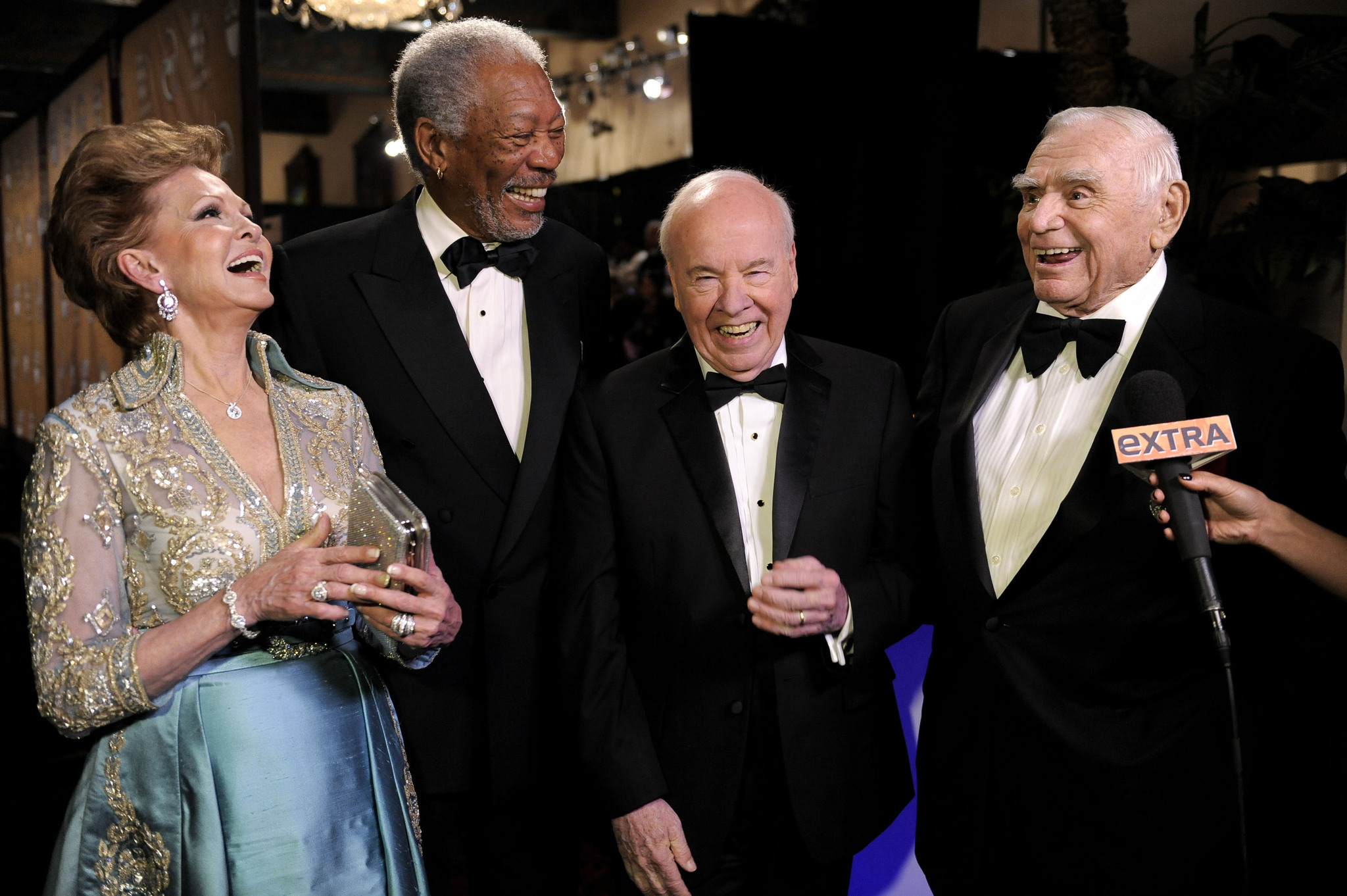 Morgan Freeman, Ernest Borgnine, Tim Conway and Tova Borgnine