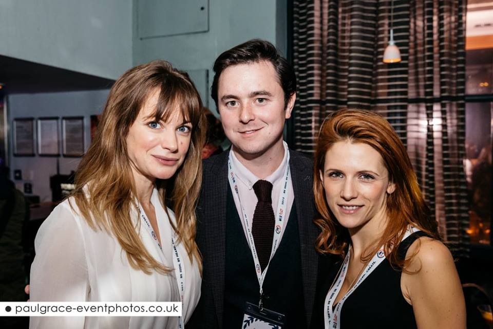 Charlote Hunter, Noah James and Victoria Broom at the 1st UK Web Festival in London's West end.
