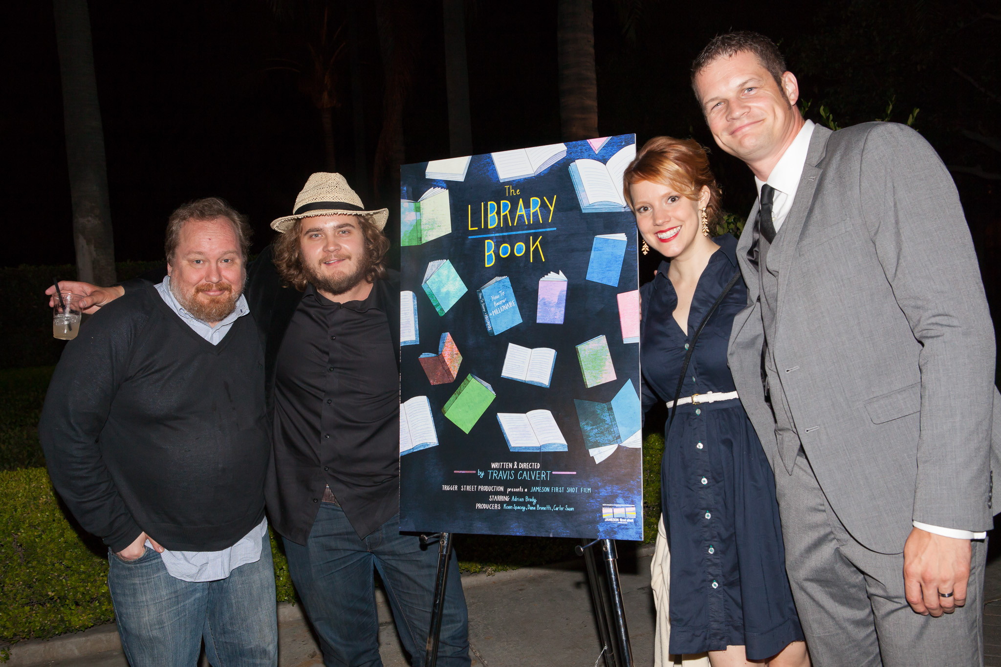 David Koth, Bjorn Alexander, Nina Rausch and Travis Calvert at the Jameson First Shot Premiere at Paramount Pictures