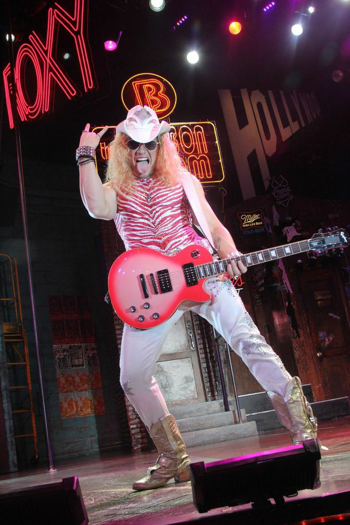 Chester See as Stacee Jaxx in Broadway's smash hit musical 'Rock of Ages.'