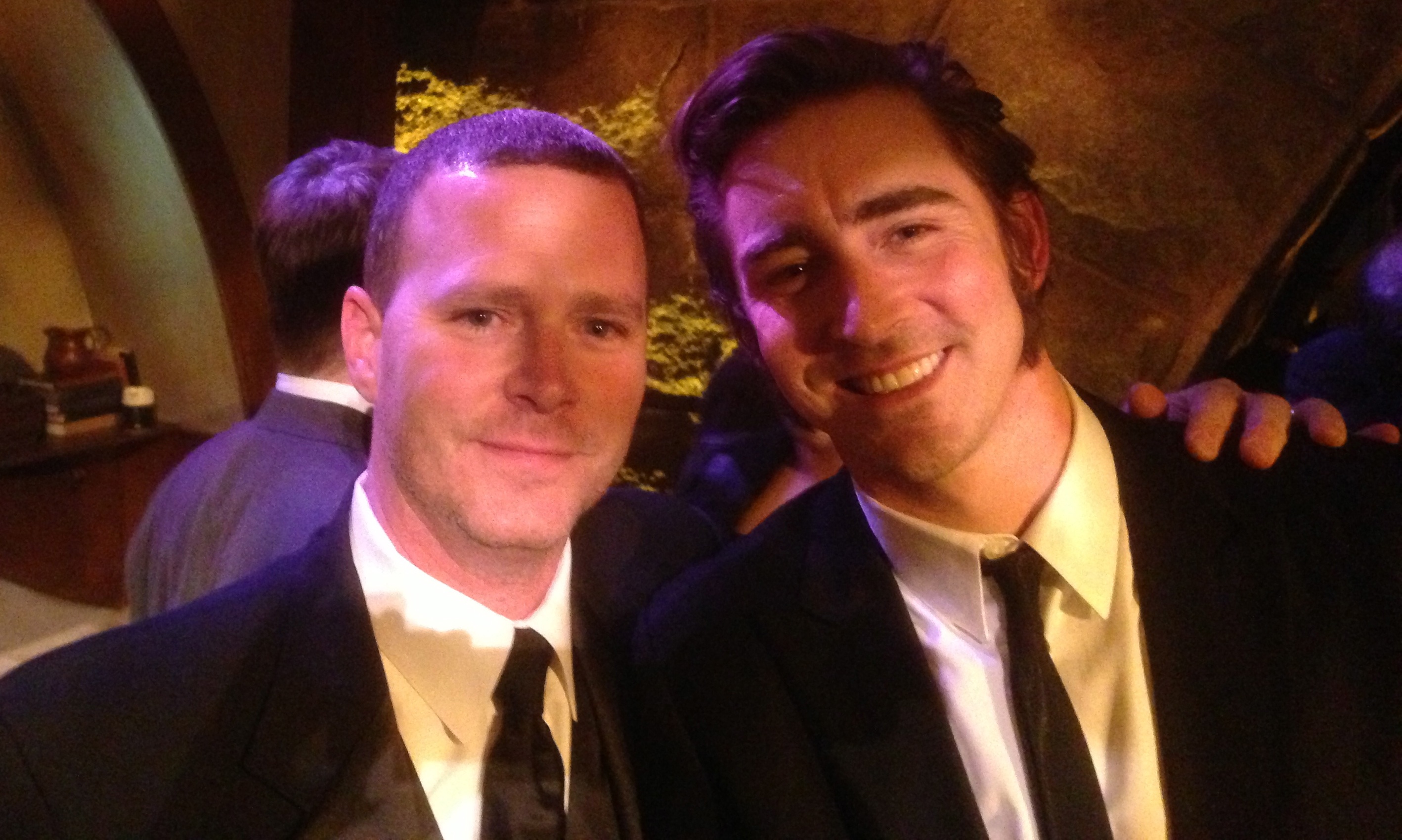 Steve McMichael and Lee Pace at The Hobbit Premiere in New York.
