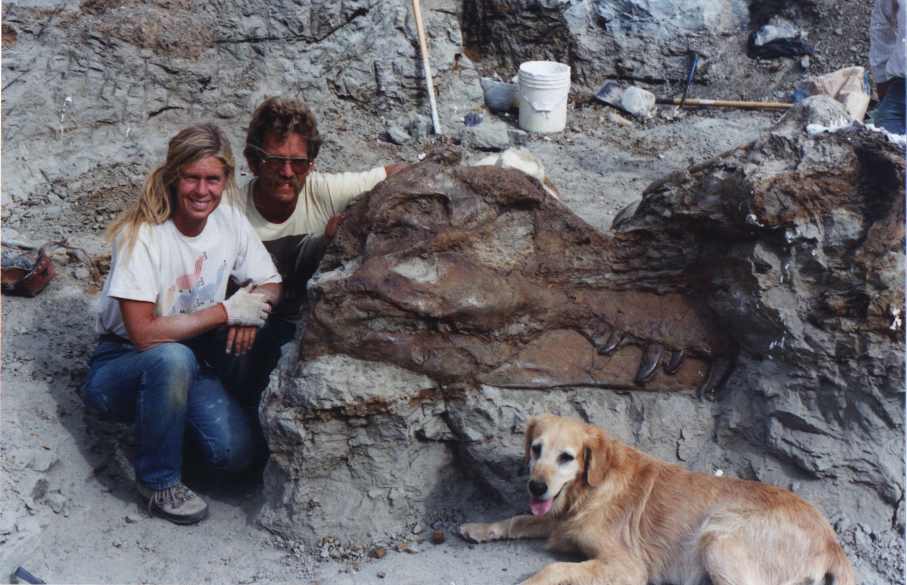 Still of Peter L. Larson and Susan Hendrickson in Dinosaur 13 (2014)