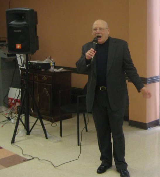 Singing at Jewish Center in Wayne, NJ.
