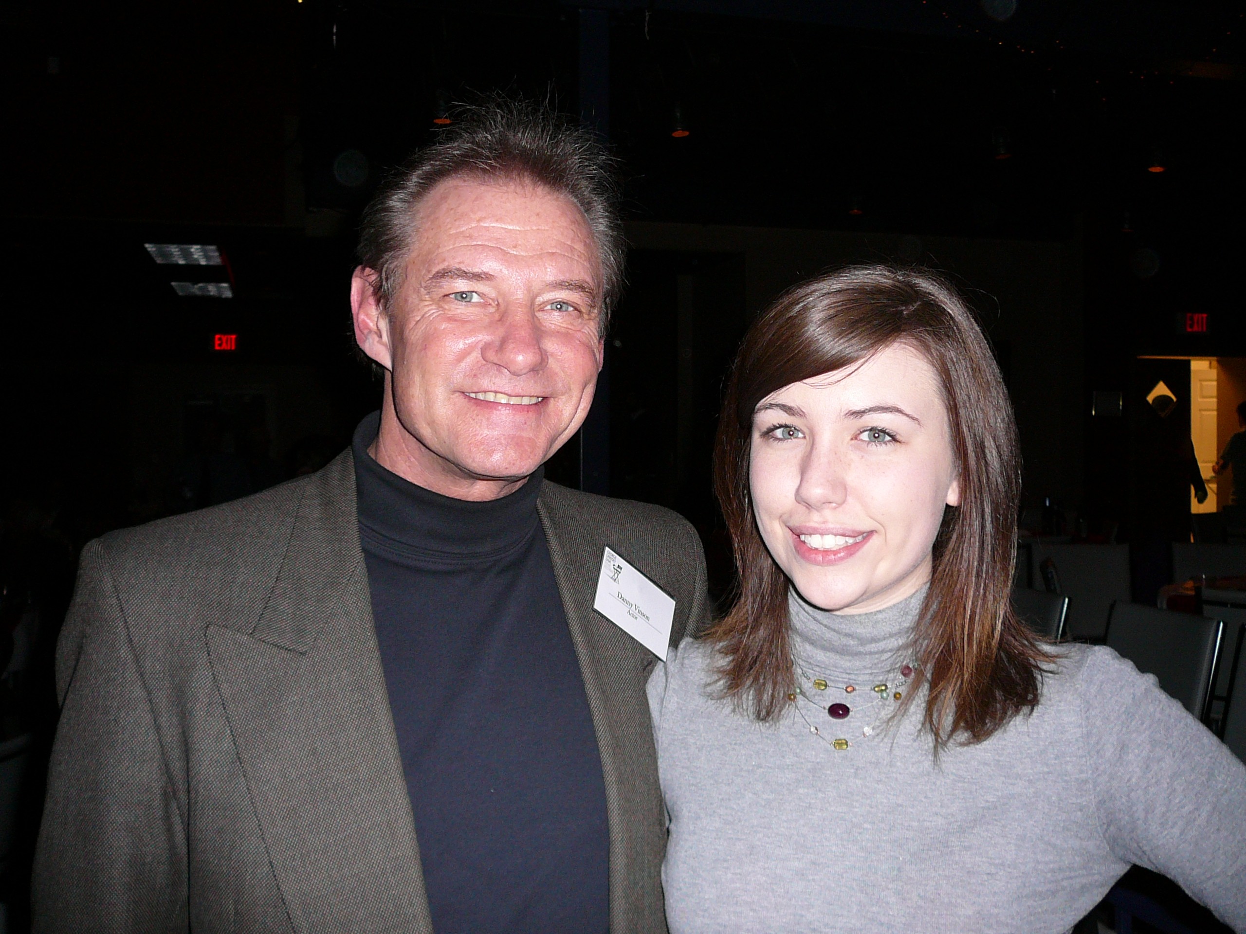 Daughter, Ursula Ellis (see imdb) and actor Danny Vinson at George Lindsey UNA Film Festival.