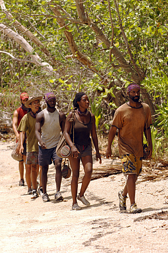 Still of Stacy Kimball, Yau-Man Chan, Earl Cole, Andria Herd and Kenward Bernis in Survivor: I Wanna See if I Can Make a Deal (2007)