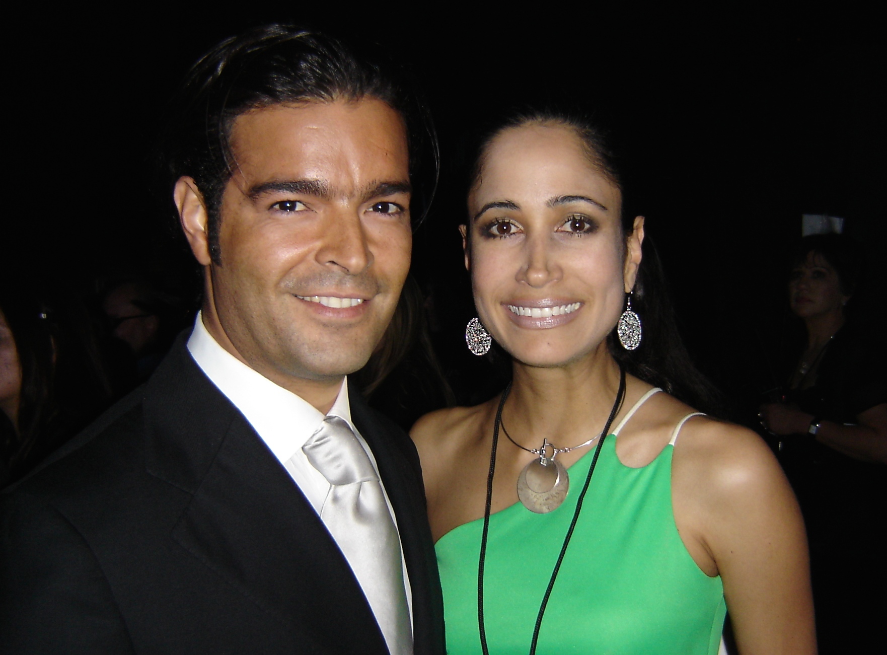 With Latin Singer/Telenovela Star, Pablo Montero at Selena's Tribute Gala in Houston, TX.