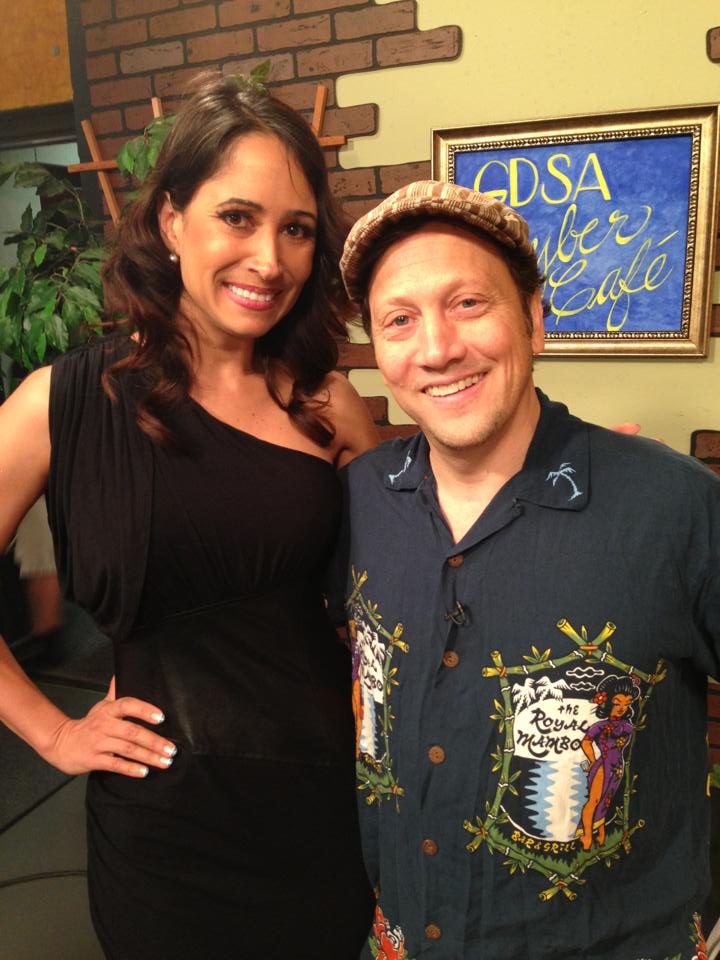 Rita Verreos with Rob Schneider, 2013