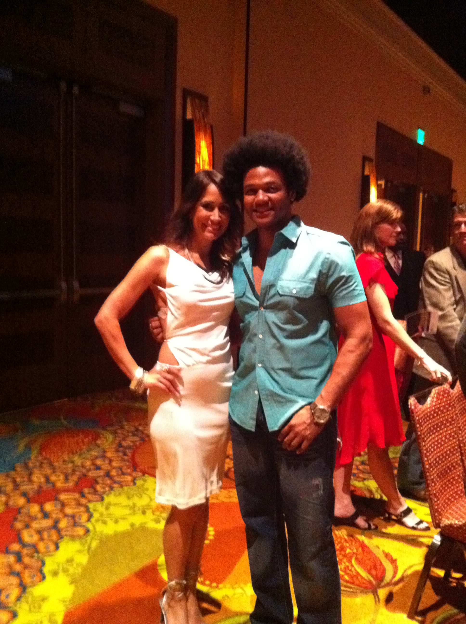 with Ernest James at the Friday Night Lights Season Premiere, 2011
