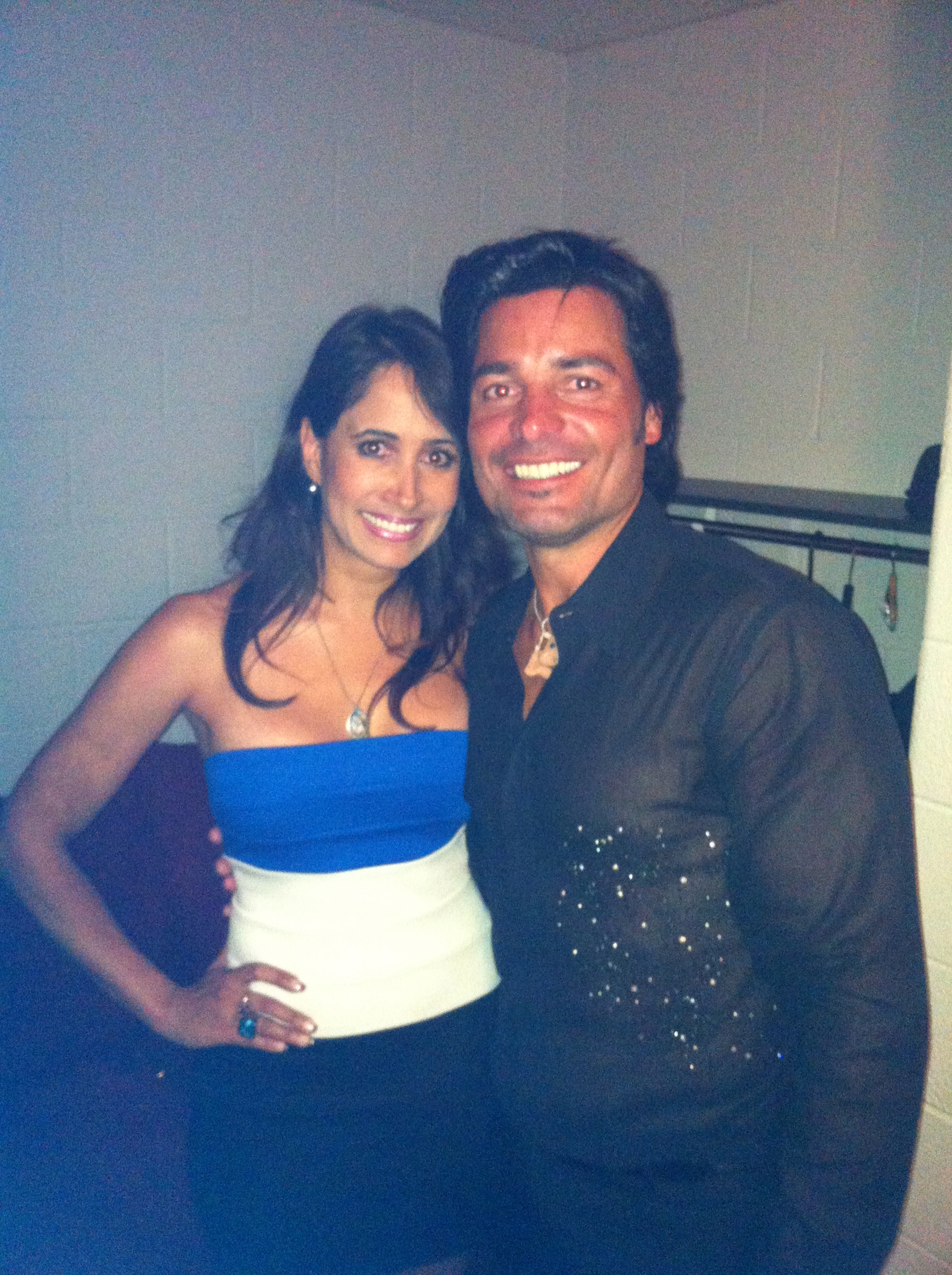 Rita Verreos with Latin Pop Music Sensation, Chayanne