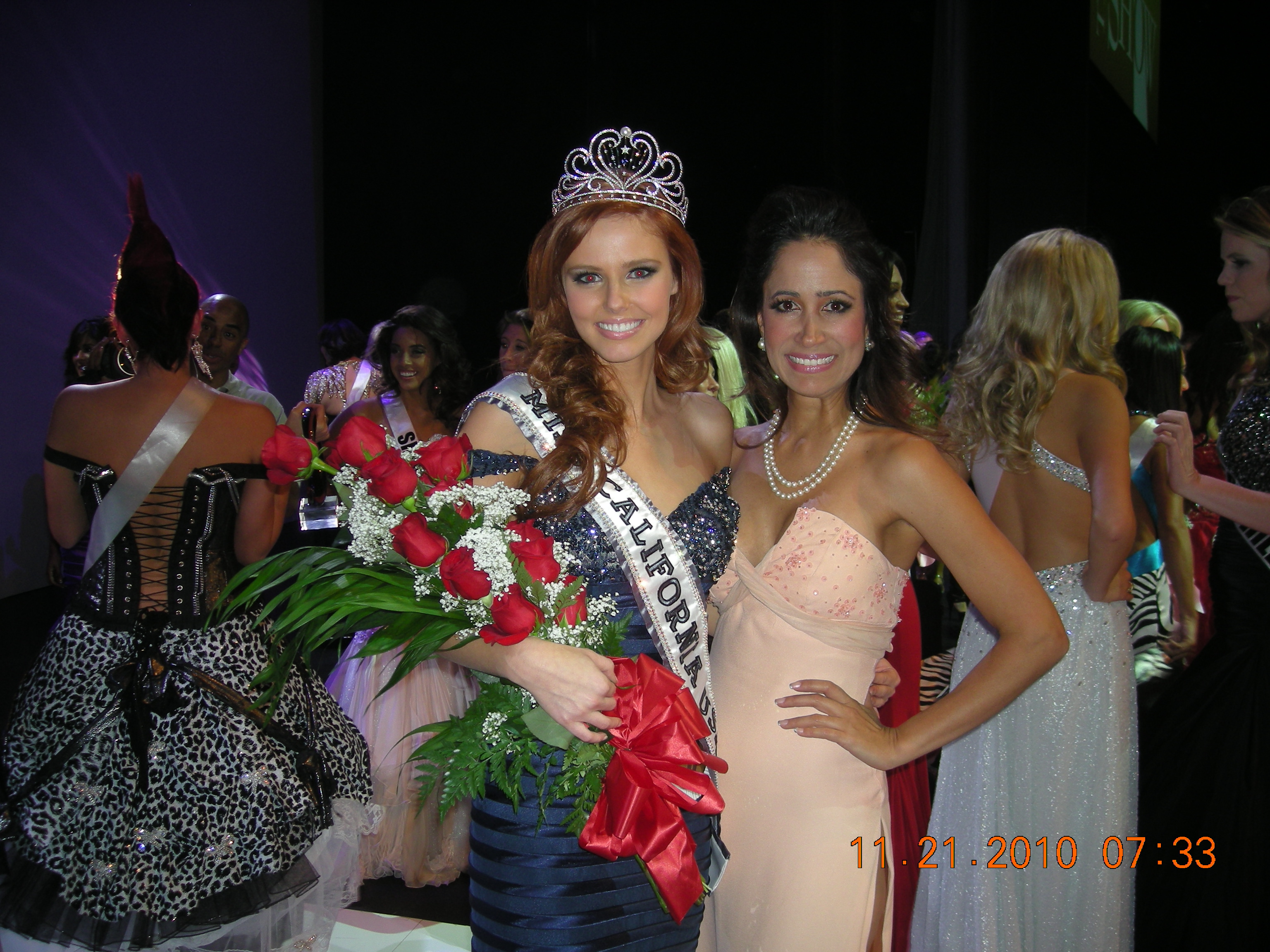 with Miss California USA 2010