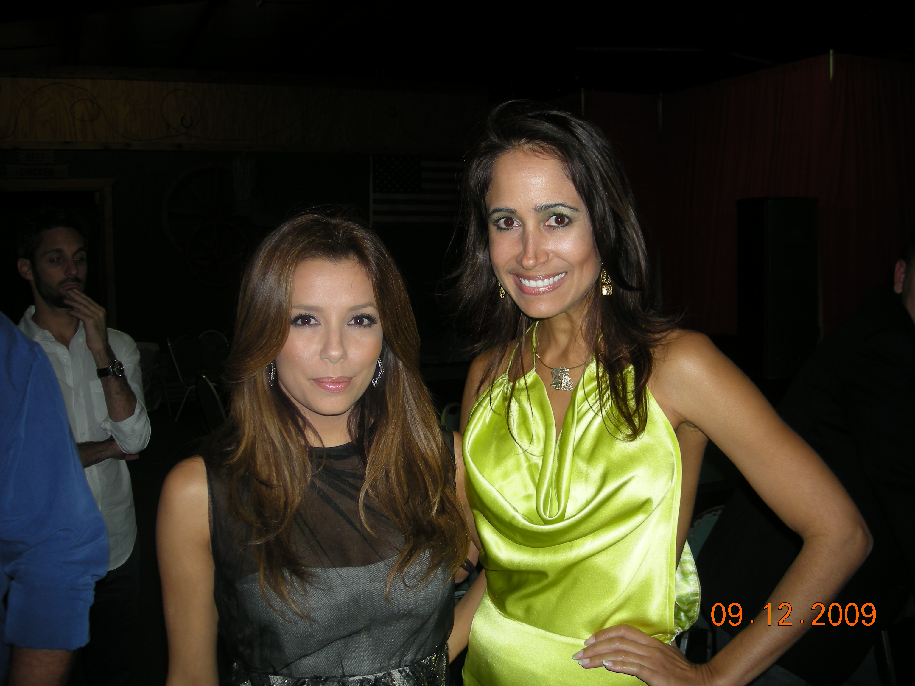 with Eva Longoria at Eva's Heroes Charity Event, 2009.