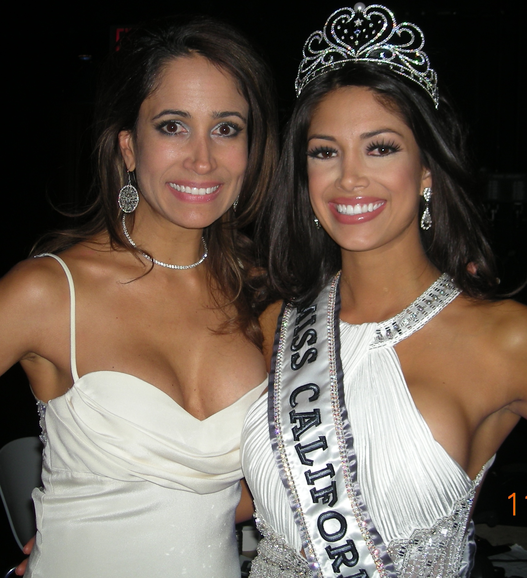 With Nicole Johnson. One of the girls I Coached for the Miss California USA Pageant