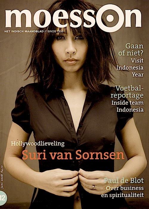 Suri van Sornsen on the cover of Moesson Magazine