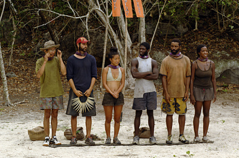 Still of Stacy Kimball, Cassandra Franklin, Yau-Man Chan, Earl Cole, Andria Herd and Kenward Bernis in Survivor: I Wanna See if I Can Make a Deal (2007)