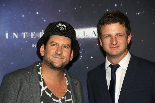 Christopher Horsey and Aaron Glenane at the Sydney premiere of Interstellar.