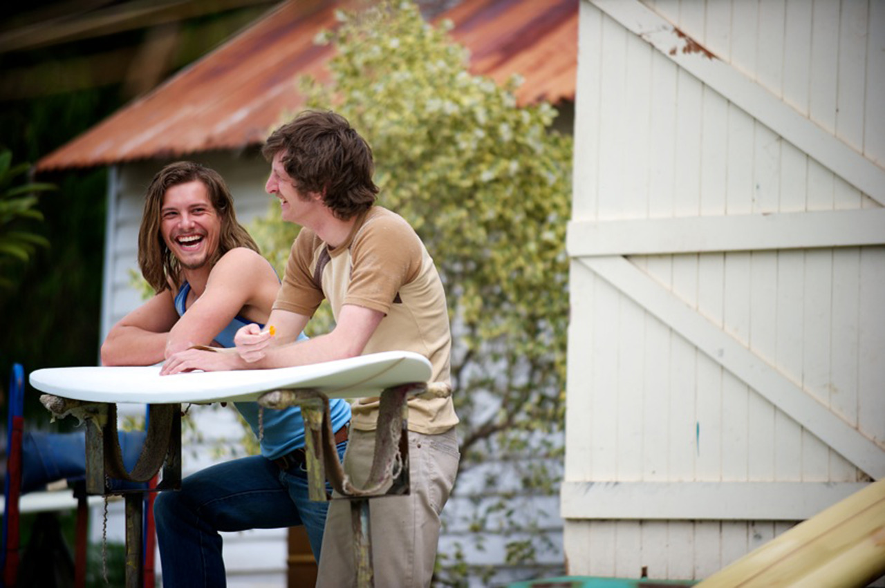 Xavier Samuel and Aaron Glenane