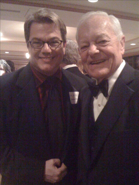 Donnie with Face the Nation's Bob Schieffer at the Texas Book Festival in Austin, 2009