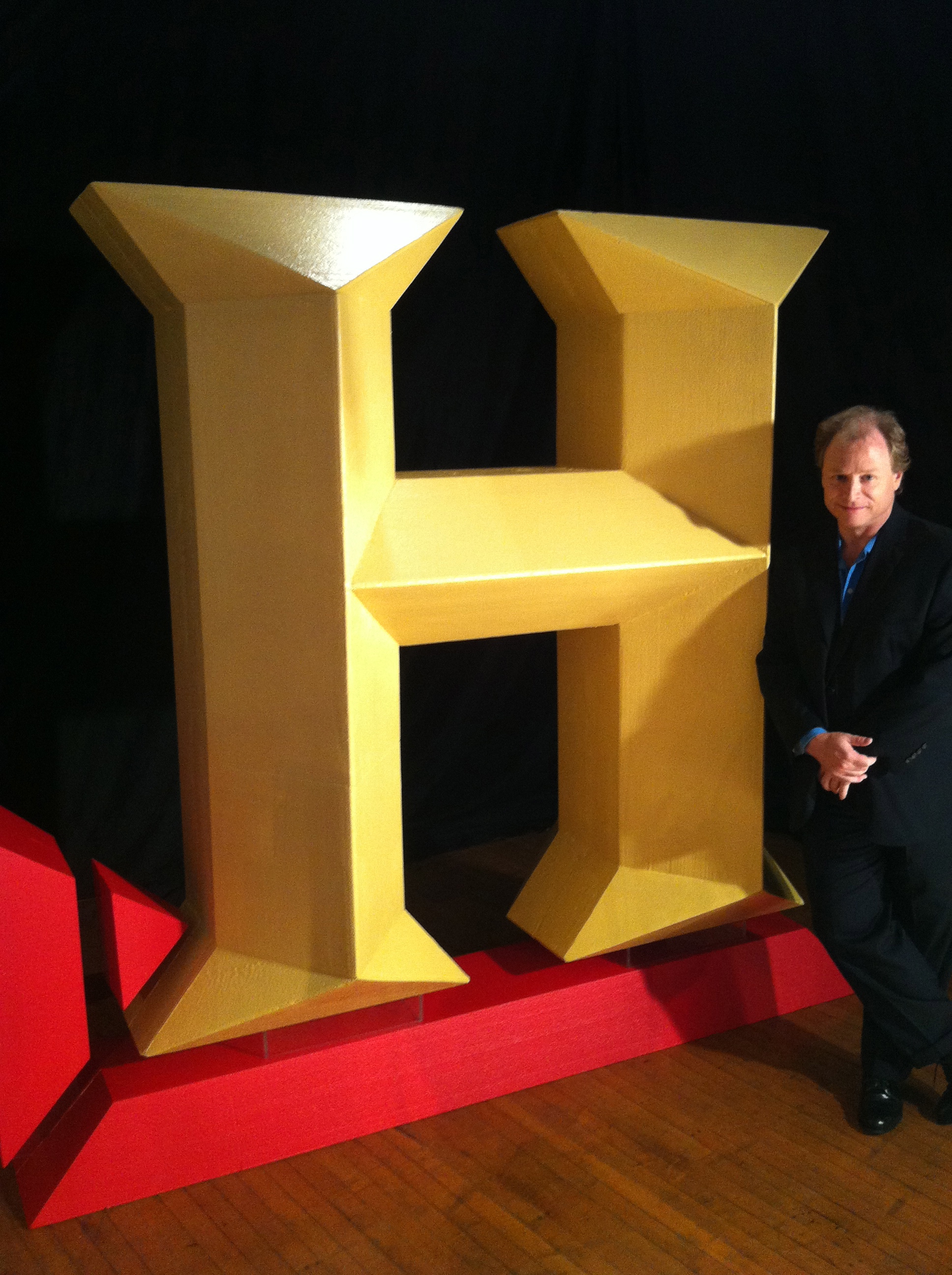 Promo shot from co-hosting the National History Bee for the History Channel