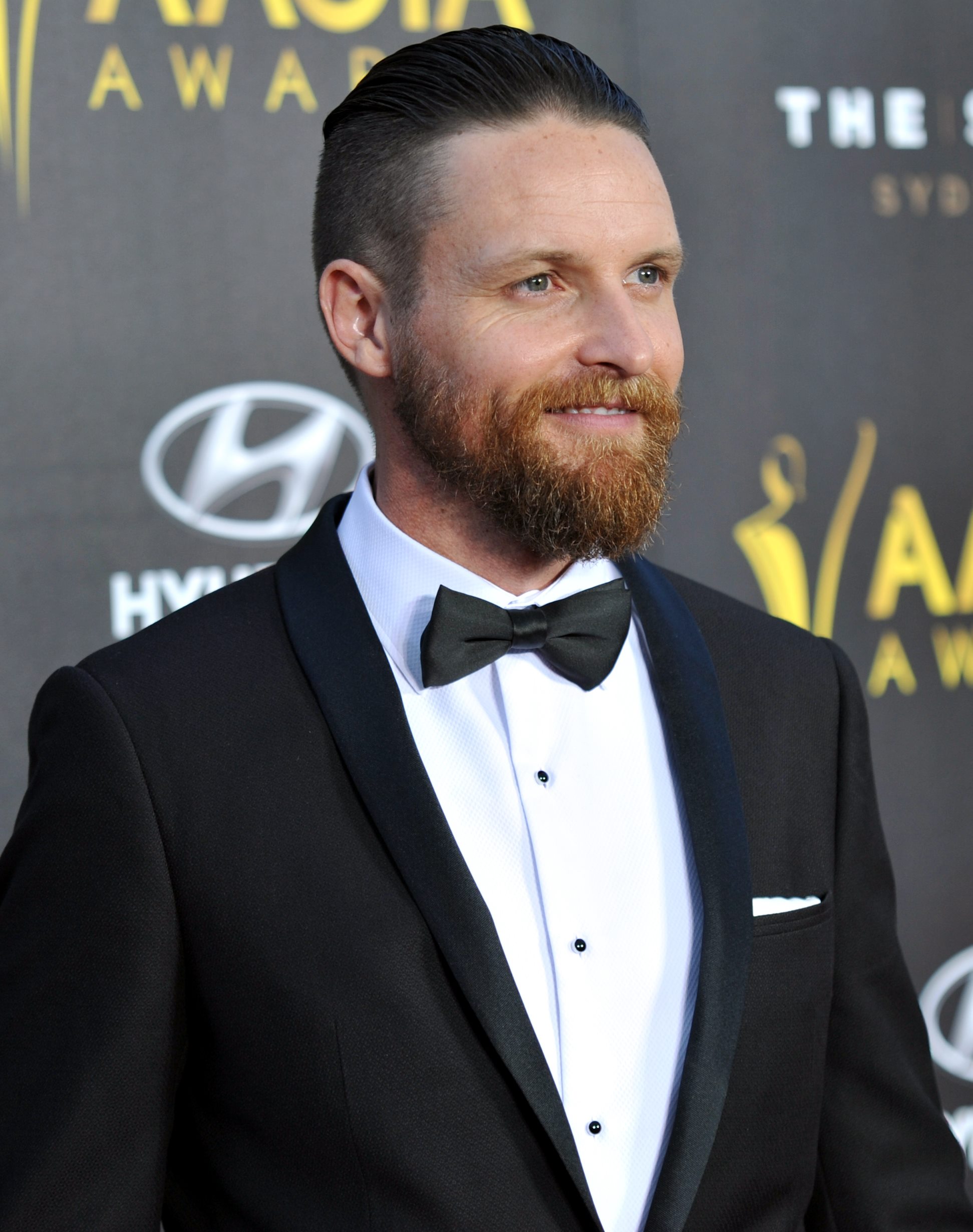 Daniel Findlay on the red carpet at the 2015 AACTA Awards in Sydney, Australia.