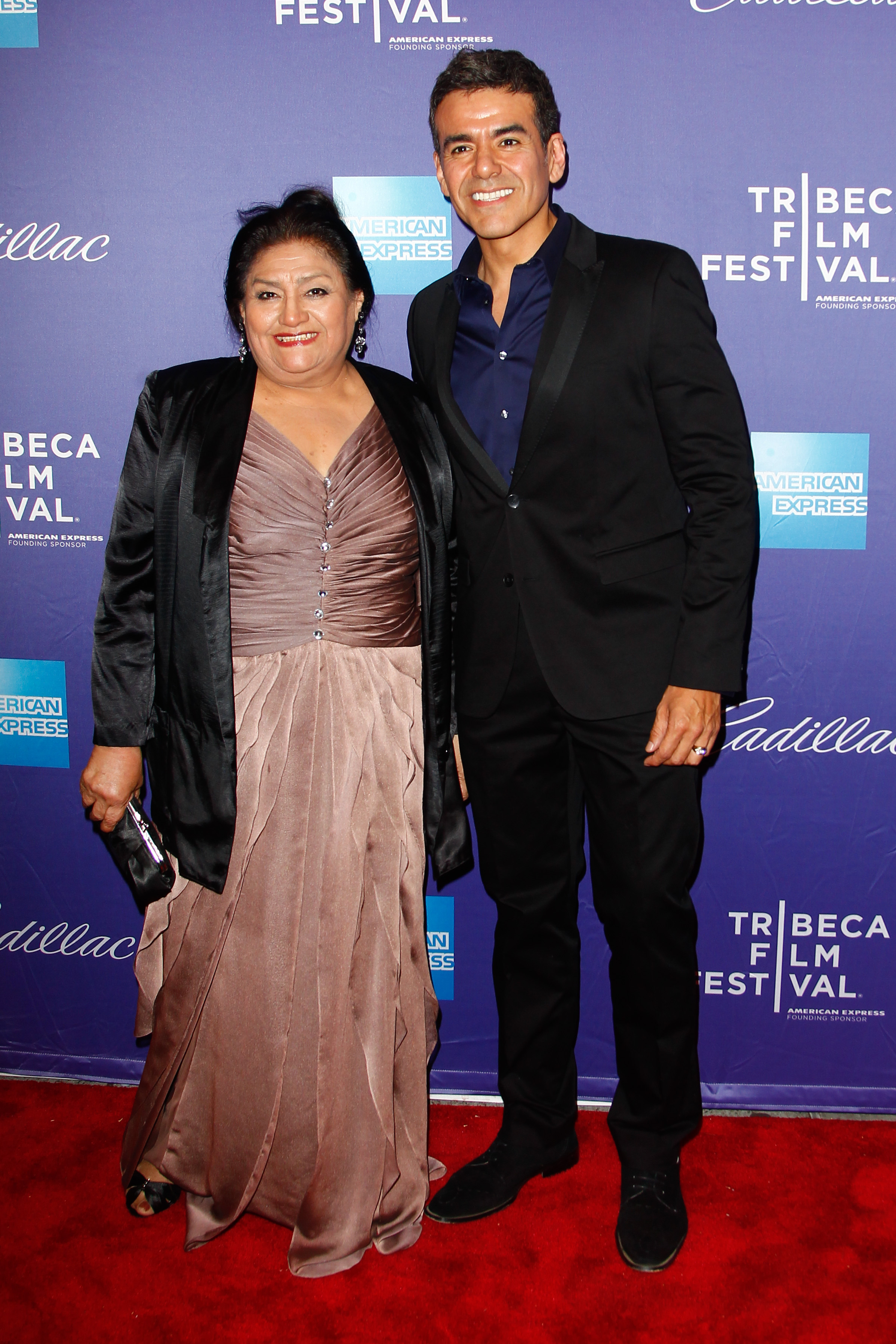 NEW YORK - APRIL 21: Jose Yenque and his mother Teresa Yenque attend the 