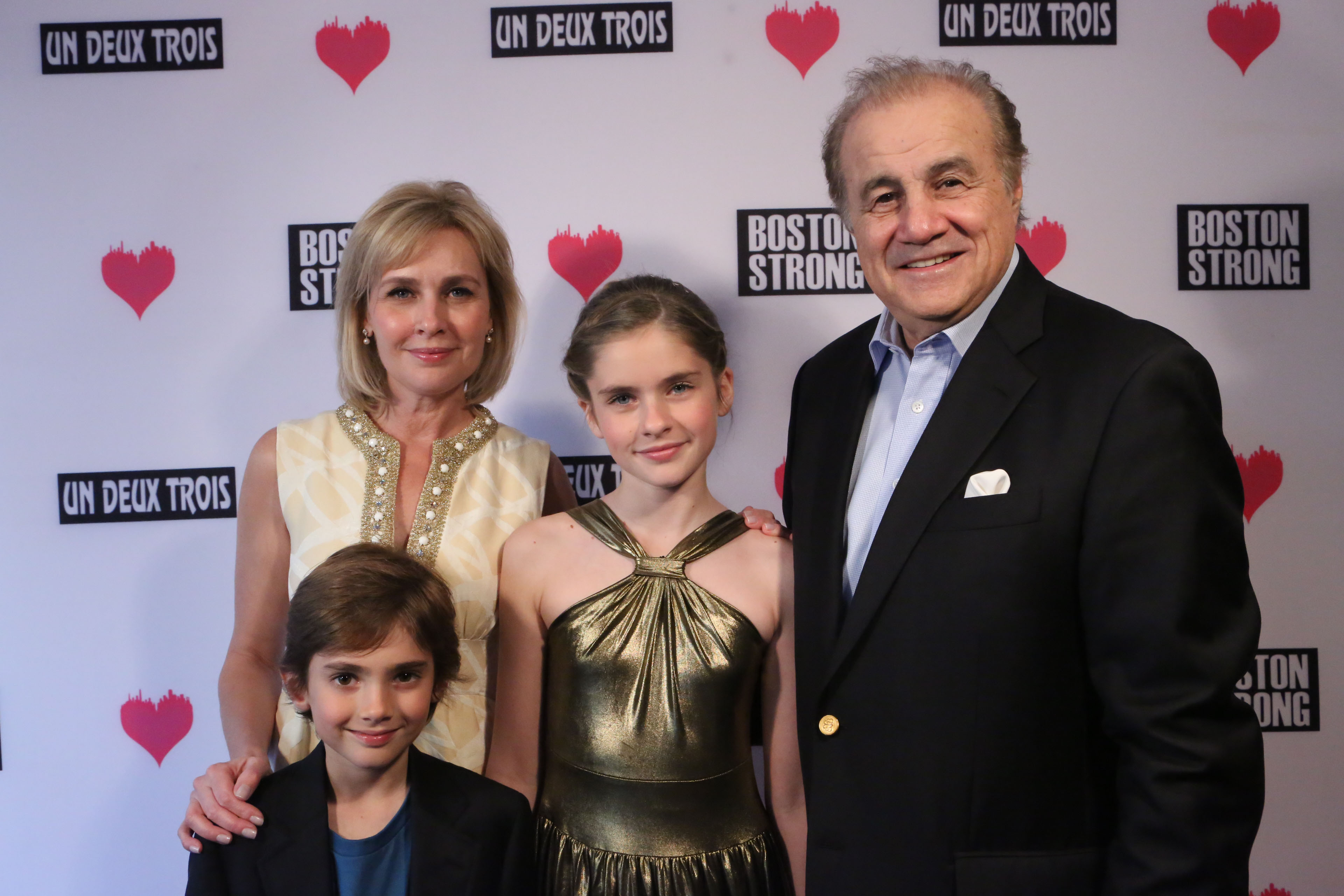 Thompson Family, Trevor, Kelly, Taylor Ann, and Larry - Un Deux Trois - Boston Charity Event - May 15, 2013