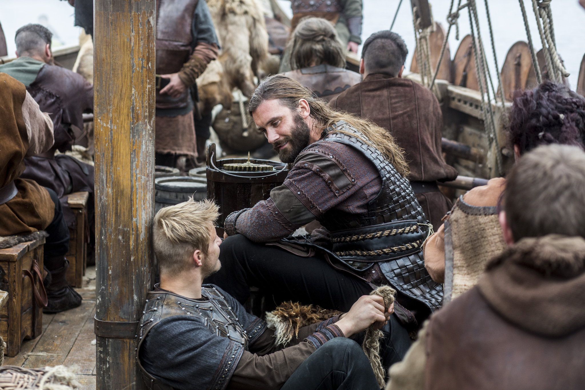 Still of Alexander Ludwig and Clive Standen in Vikings (2013)