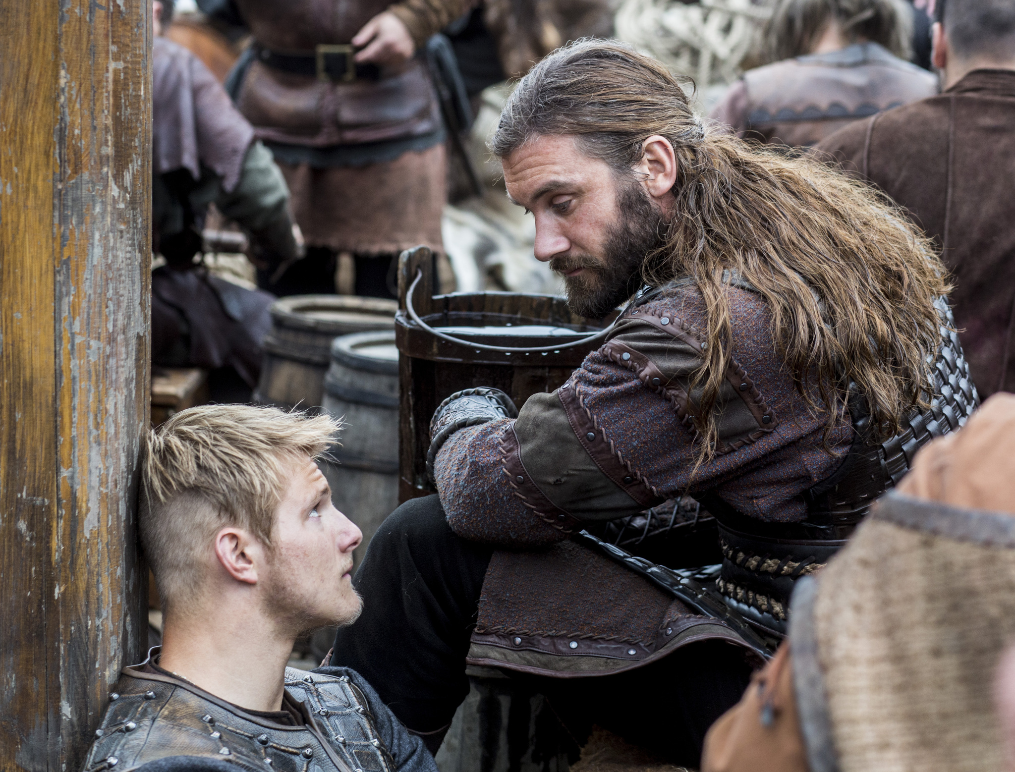 Still of Alexander Ludwig and Clive Standen in Vikings (2013)