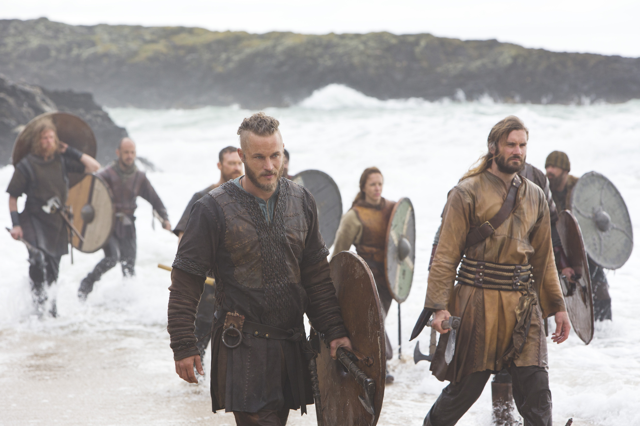 Still of Travis Fimmel and Clive Standen in Vikings: Dispossessed (2013)