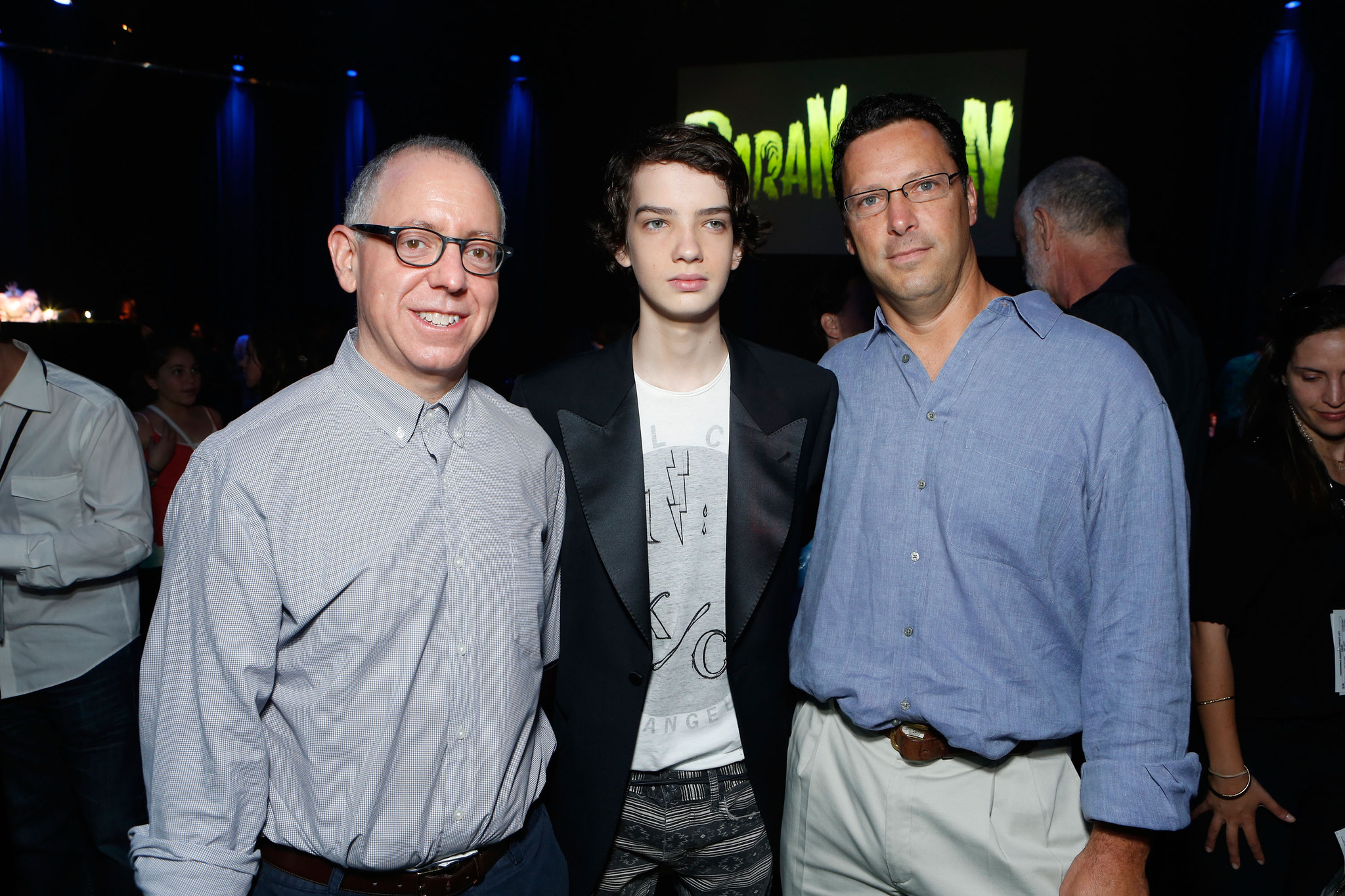 James Schamus, Kodi Smit-McPhee and Andrew Karpen at event of Paranormanas (2012)