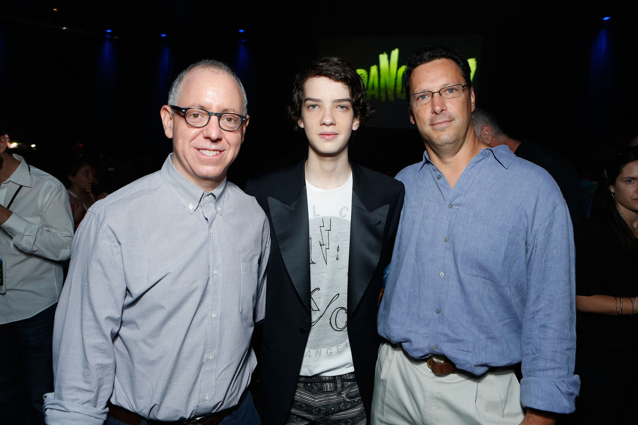 James Schamus, Kodi Smit-McPhee and Andrew Karpen at event of Paranormanas (2012)