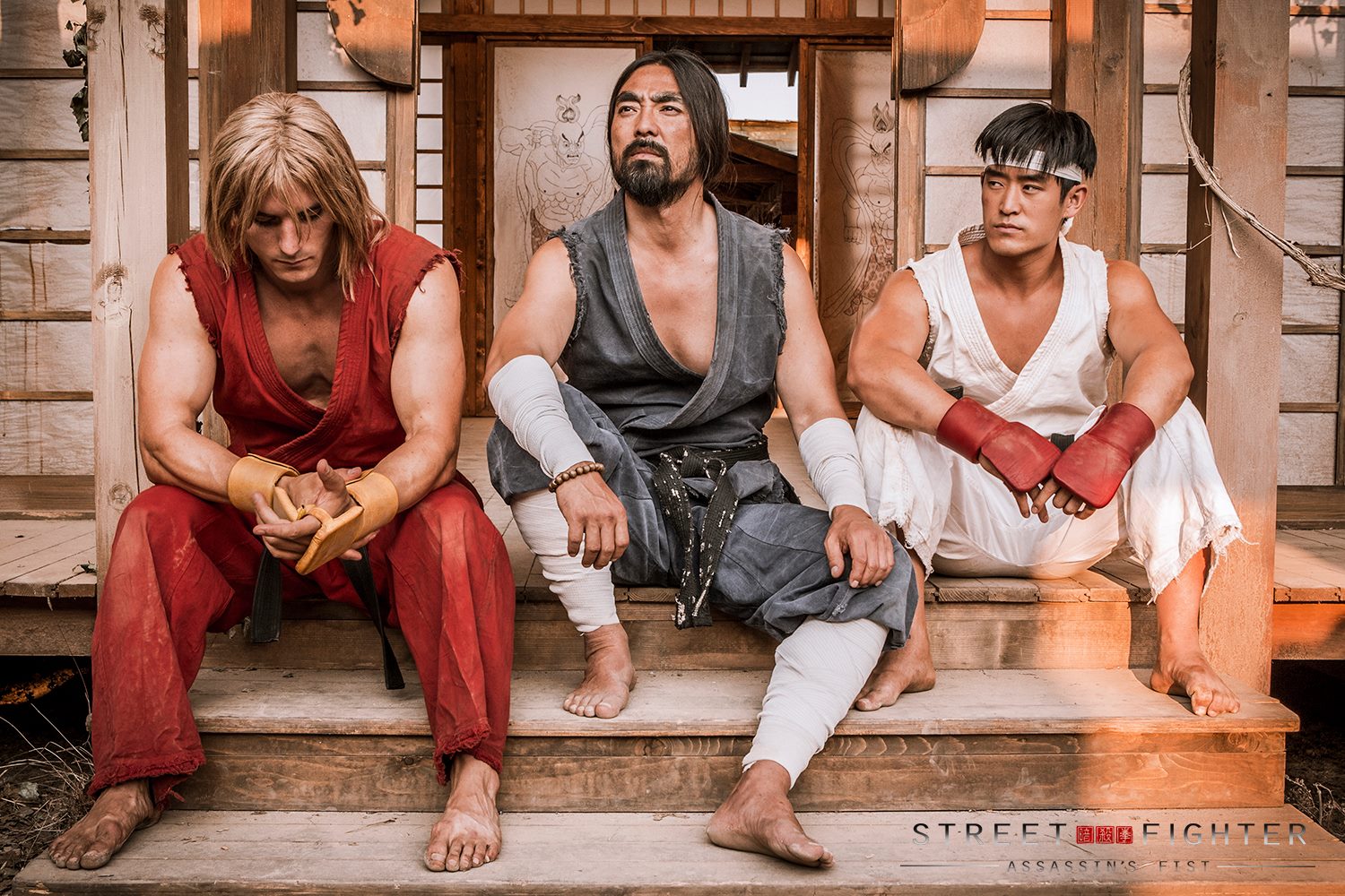 Ken, Gouken, and Ryu in Street Fighter Assassin's Fist