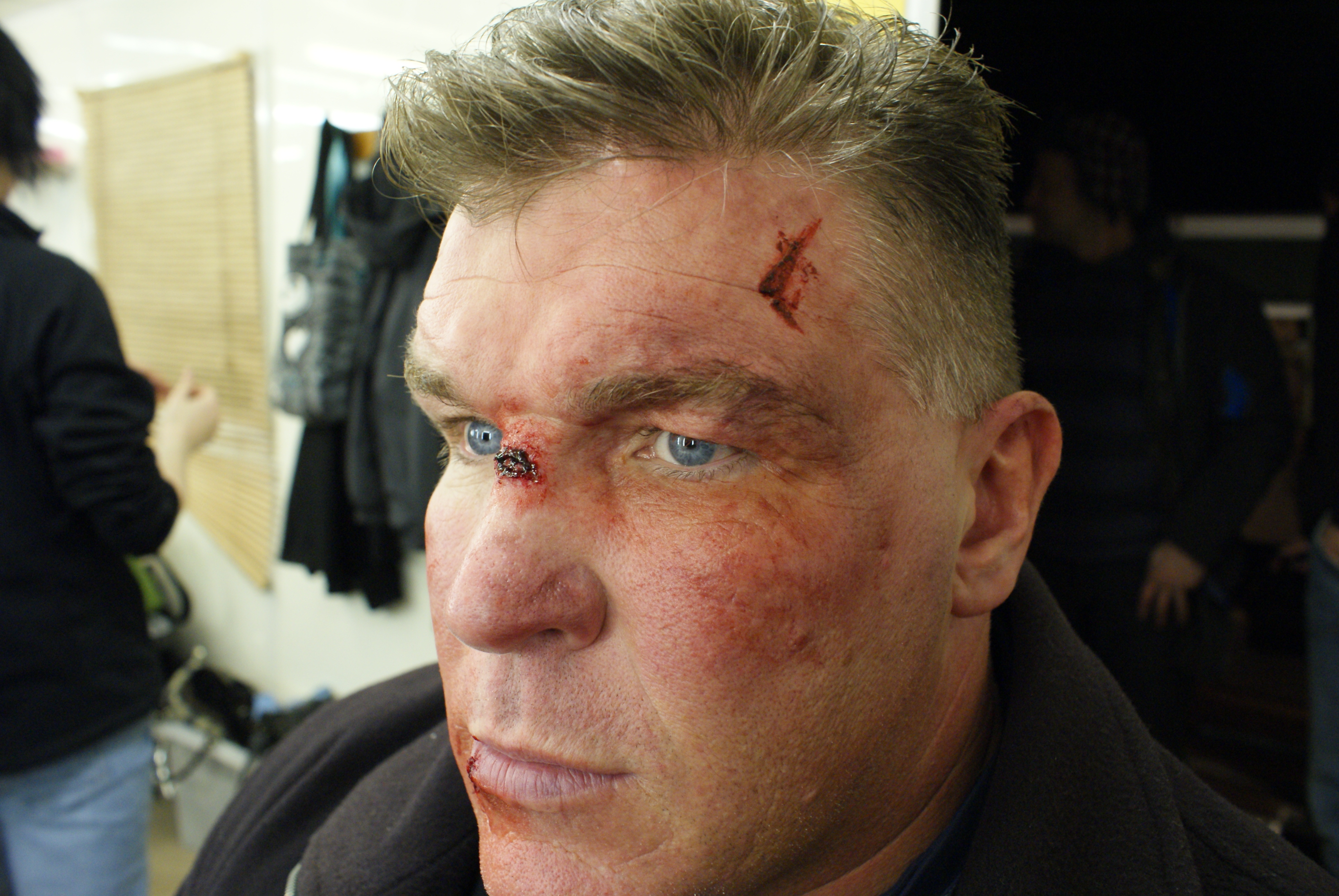 Black eye injury i created on Joe Egan on the movie Freight March 2009.