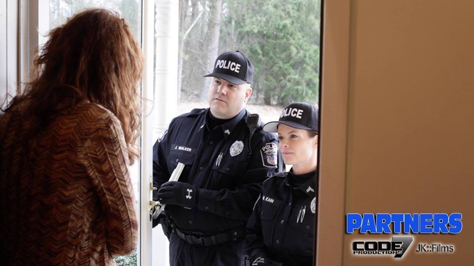 Darren W. Conrad (As Officer John Walker) Candace Blanchard (As Officer Mandy Kain) and Tamarah Murley (As Robyn Medford) 