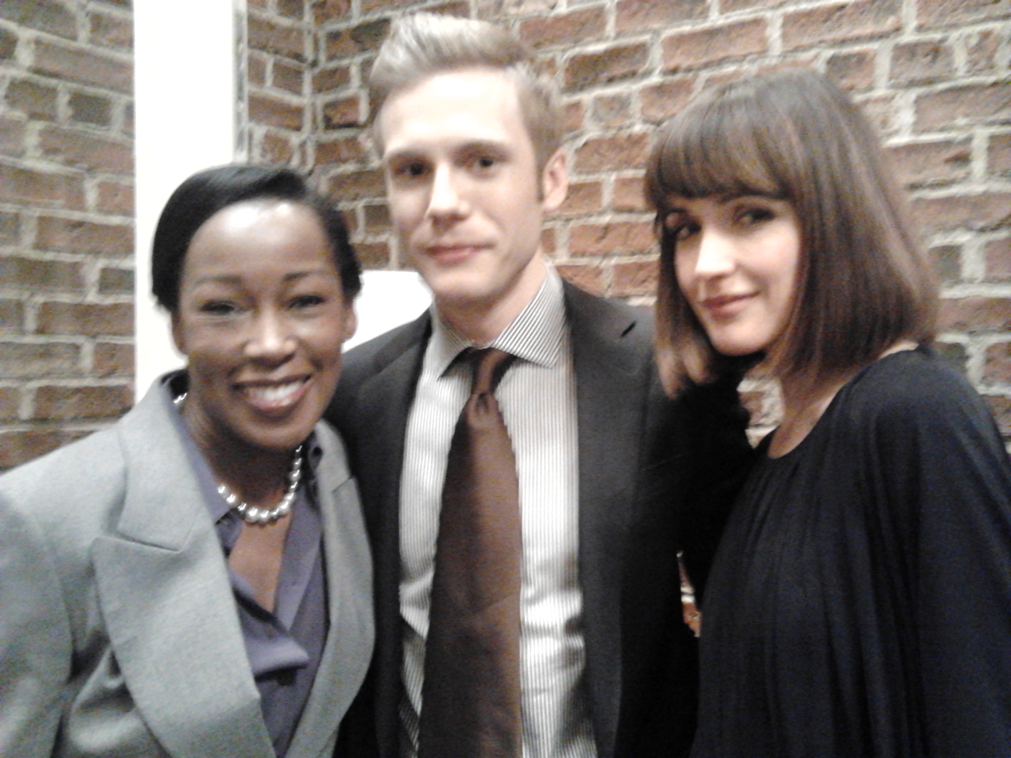 JoAnna, Zach Booth and Rose Byrne On the set of DAMAGES Season 5 - 2012