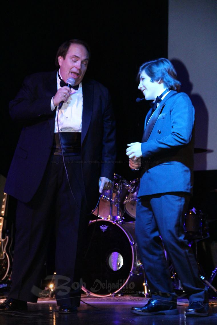 Donovan Dustin performing duet with Jon Woodward at the Official Hidden Valley the Awakening Book Release at the Hayworth Theater