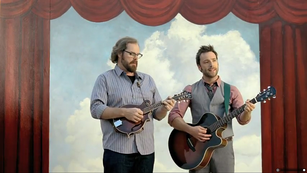 Jimmie (right) played by Timothy Ryan Cole and Ronnie (played by Alex Harvey) as part of the Geico Campaign 